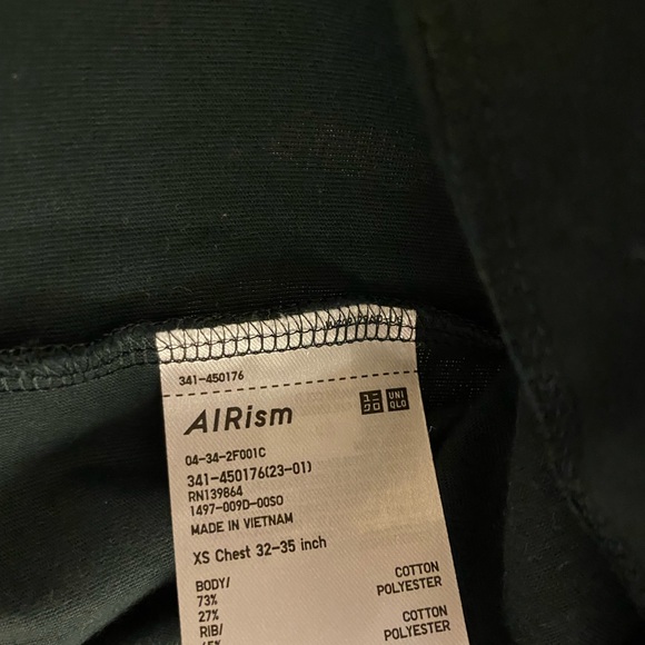 Airism Cotton UV Protection Crew Neck T-Shirt - Picture 3 of 6